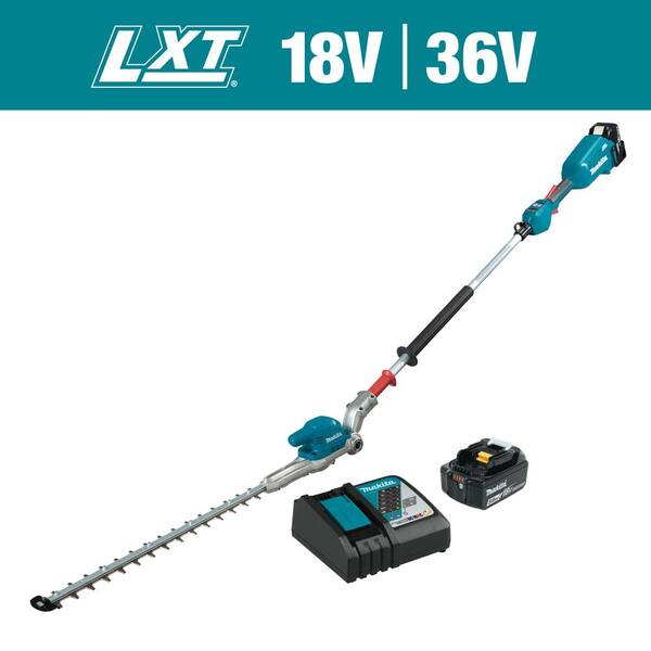 Makita LXT 18V LithiumIon Brushless 20 in. Articulating Pole Hedge