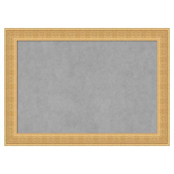 Amanti Art Trellis Gold 42 in. x 30 in. Framed Magnetic Board