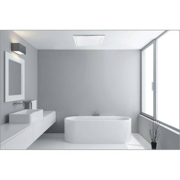 1 ft. x 1 ft. 15-Watt White Dimmable Edge-Lit 4000K Flat Panel Integrated LED Flushmount Wraparound