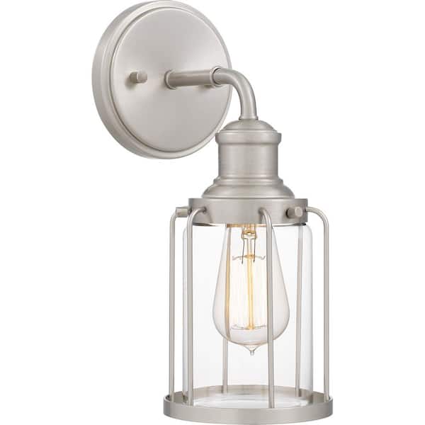 Quoizel Ludlow 5 in. 1-Light Brushed Nickel Vanity Light