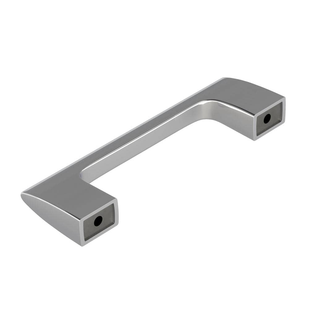 Polished Chrome Modern Cabinet Bar Pull with Mounting Hardware