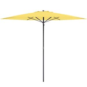 7.5 ft. Steel Beach Umbrella in Yellow