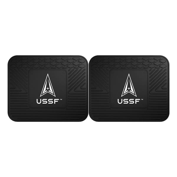 FANMATS U.S. Space Force 14 in. x 17 in. Back Seat Car Utility Mat Set