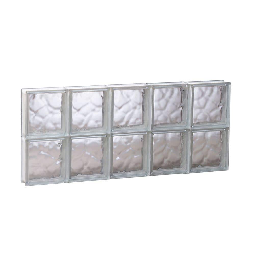 28.75 in. x 11.5 in. x 3.125 in. Frameless Wave Pattern Non-Vented Glass Block Window price history on PriceWatchPro