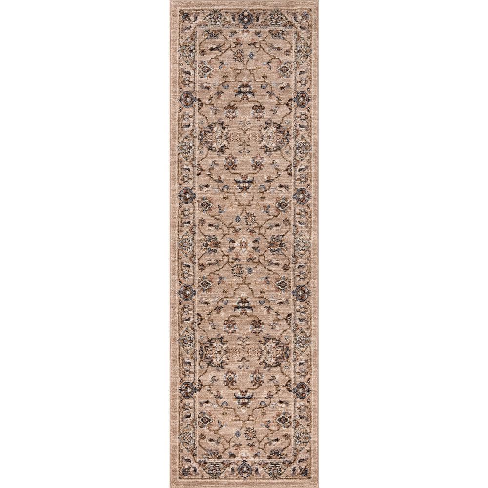 Cashmere Taupe 2 ft.x 7 ft. Traditional Runner Rug price history on PriceWatchPro