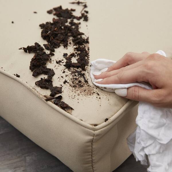 SORRA HOME Sunbrella Granite Grey Rectangular Outdoor Corded Lumbar Pillows (2-Pack) HD400111SP