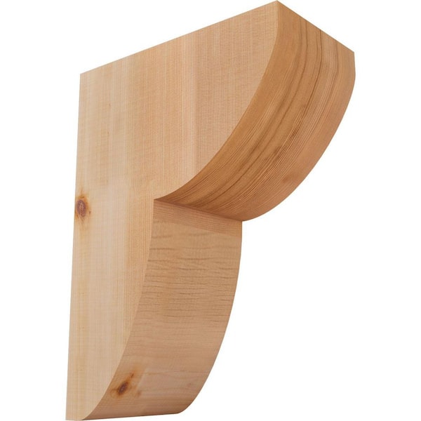 Ekena Millwork 5-1/2 in. x 10 in. x 14 in. Western Red Cedar Crestline Smooth Corbel