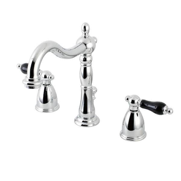 Kingston Brass Duchess 2-Handle 8 in. Widespread Bathroom Faucets with Plastic Pop-Up in Polished Chrome