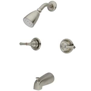 Magellan 2-Handle 1-Spray Operation Tub and Shower Faucet in Brushed Nickel (Valve Included)