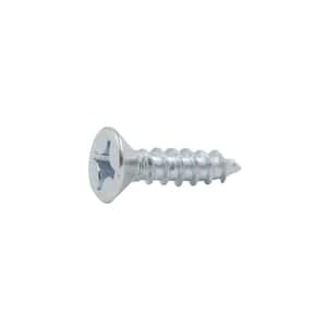 #10 x 1/2 in. Phillips Oval Head Zinc Plated Wood Screw (8-Pack)
