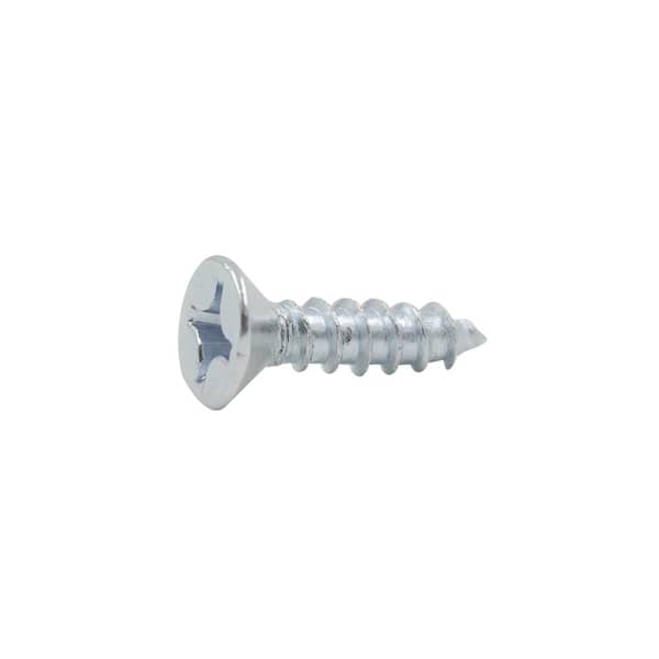 Everbilt #10 x 1/2 in. Phillips Oval Head Zinc Plated Wood Screw (8-Pack)