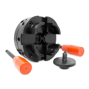 REVOLVING LIVE CENTER MT2 THREADED M14 X 1 WITH 65 MM 3 JAW SELF-CENTERING CHUCK 