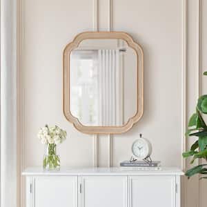 Medium French Country Natural Wood Framed Mirror (24 in. W x 30 in. H)