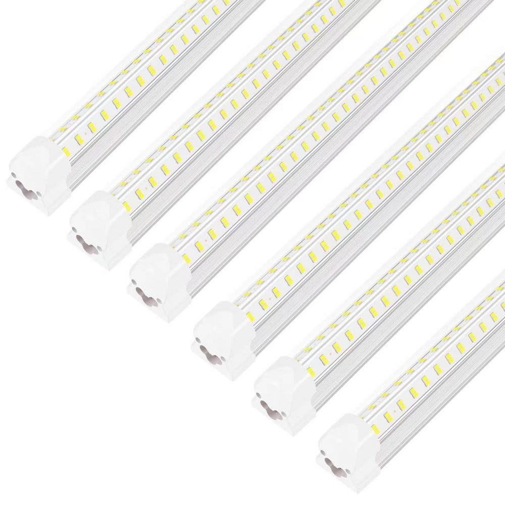 6-Pack 4 ft. 50-Watt Led White Shop Lights, Linkable Integrated V-Shape for Shop Garage Warehouse Workbench & Workshop price history on PriceWatchPro