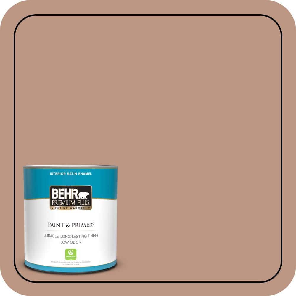 1 qt. #S190-4 Spiced Brandy Satin Enamel Low Odor Interior Paint & Primer price history on PriceWatchPro