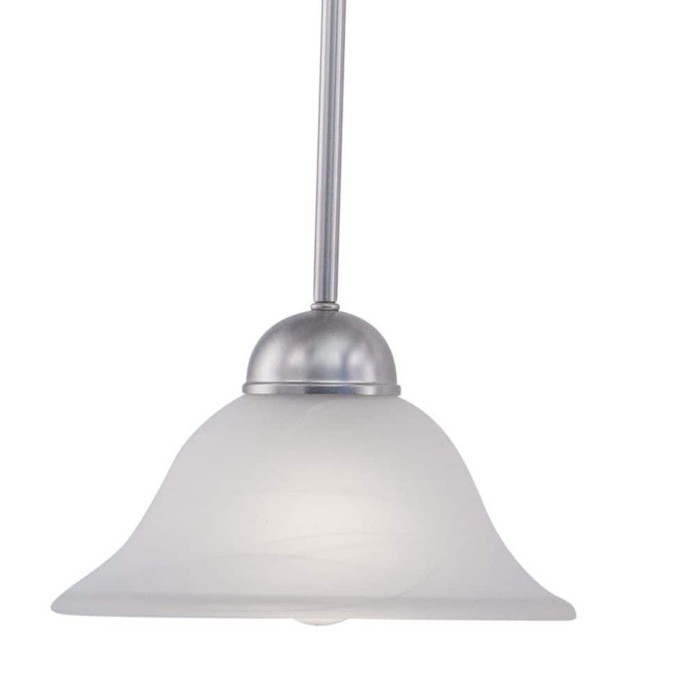 Sophisticated Brushed Nickel Linear Chandelier with Alabaster Glass Shades