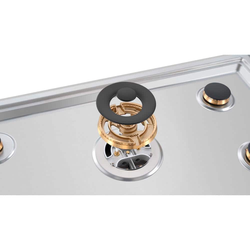 ROBAM 30" Stainless Steel 4-Burner Gas Cooktop with Brass Burners