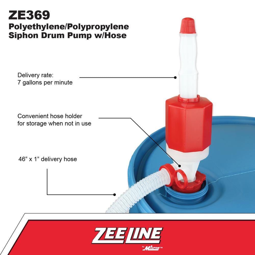 Polyethylene Polypropylene Manual Siphon Drum Pump with Hose