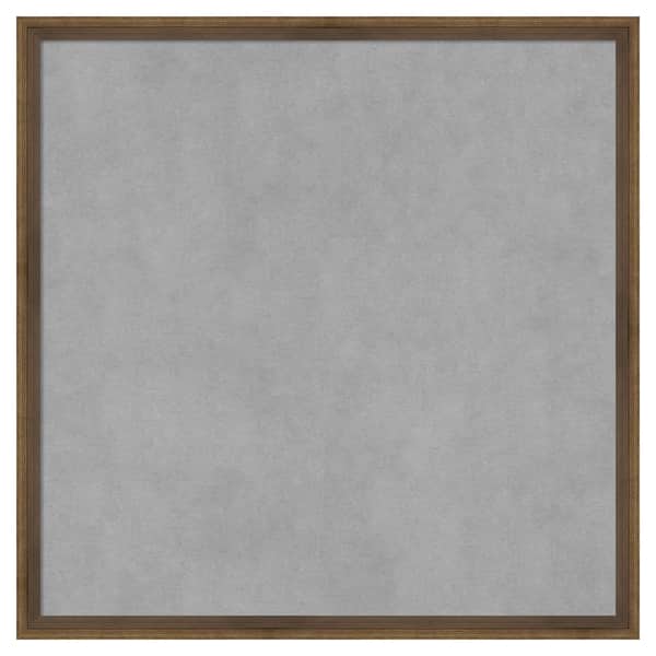 Amanti Art Lucie Light Bronze 21 in. x 21 in Framed Magnetic Board