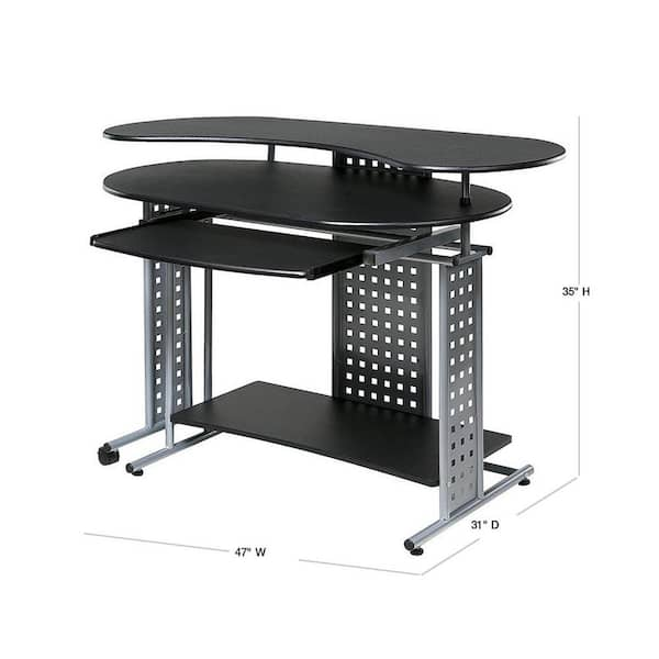 Comfort Products Inc. Rothmin Computer Desk Black 50-100505 - Best Buy