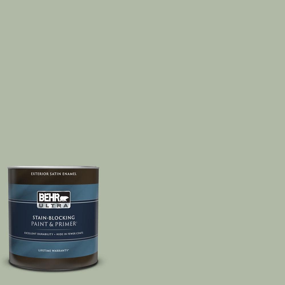 BEHR ULTRA 1 qt. N3903 Jojoba Satin Enamel Exterior Paint & Primer