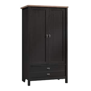 Cottage Road Raven Oak Armoire with Drawer 59.173 in. x 32.441 in. x 21.732 in.
