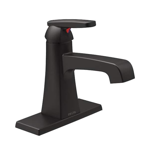 Delta Ashlyn Single Hole SingleHandle Bathroom Faucet in Matte Black