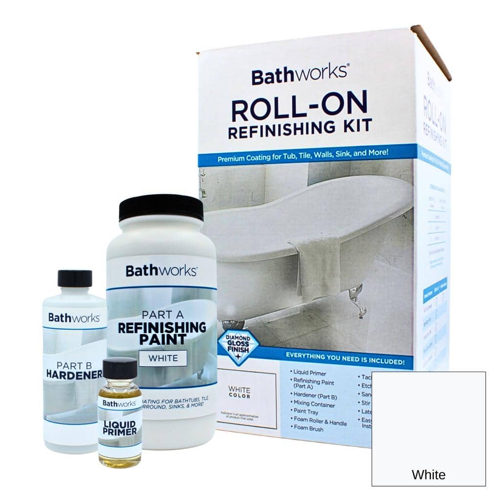 20 oz. DIY Bathtub and Tile Refinishing Kit- White