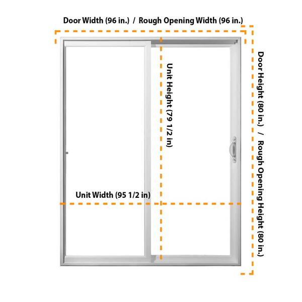 Full Lite Sliding Patio Door, How To Measure Patio Door Size