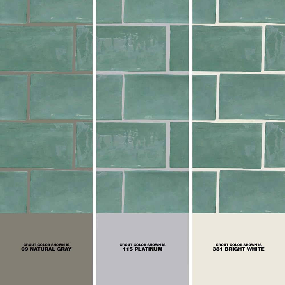 Messi Green Polished Ceramic Subway Wall Tile 3x6