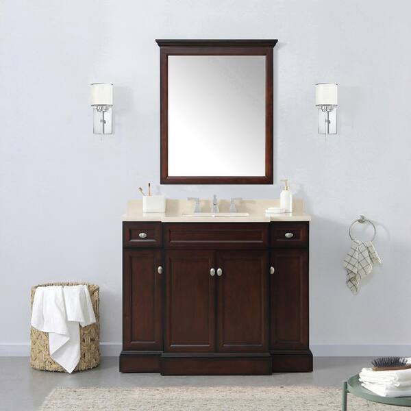 Home Decorators Collection 29 00 In W, Beveled Vanity Mirror Home Depot