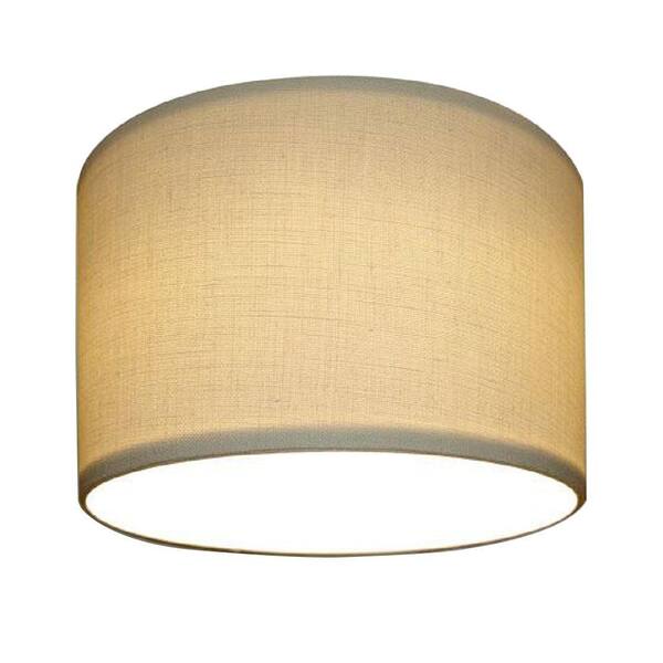 Home Decorators Collection 7 in. Recessed Beige Linen Lighting Can Shade