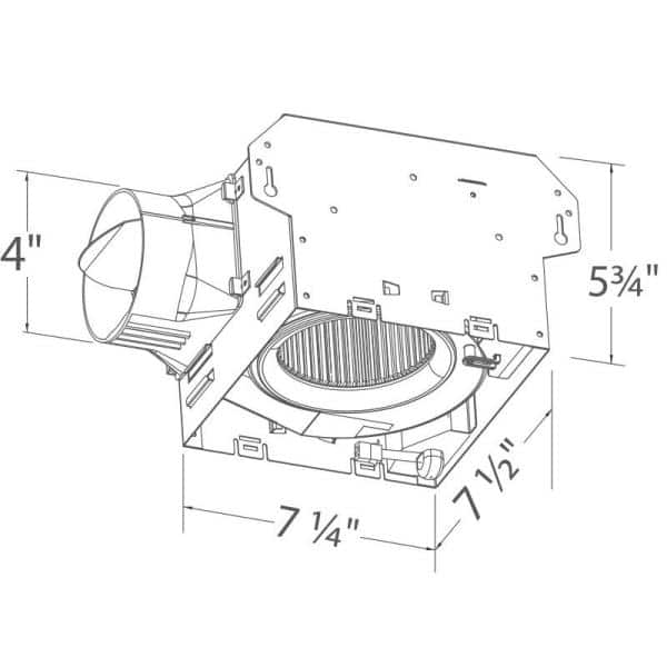 Delta Breez White LED Edge-Lit Round Exhaust Fan