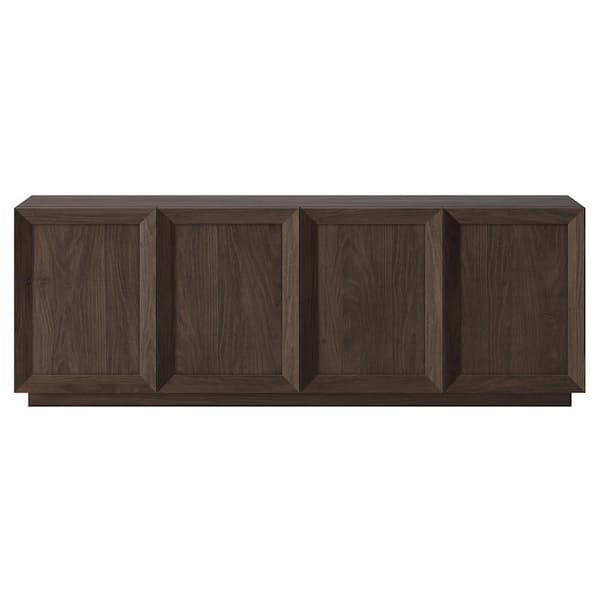 Morse 68 in. Alder Brown TV Stand Fits TV's up to 75 in.