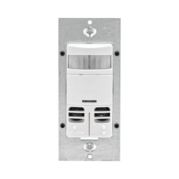 Leviton Decora Dual-Relay Multi-Technology Occupancy Sensor No Neutral, White