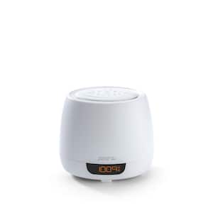 Zenergy Aromatherapy White Essential Oil Diffuser Alarm Clock with Sound Therapy and Remote