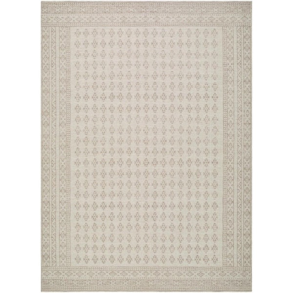 Nabela Noor Home Shanti Traditional Taupe Area Rug, 9 ft. 1 in. x 12 ft.