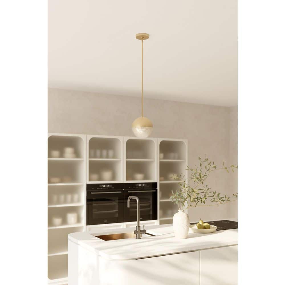 Minka Lavery Luniva 60-Watt 1 Light Legacy Brass Globe Mini