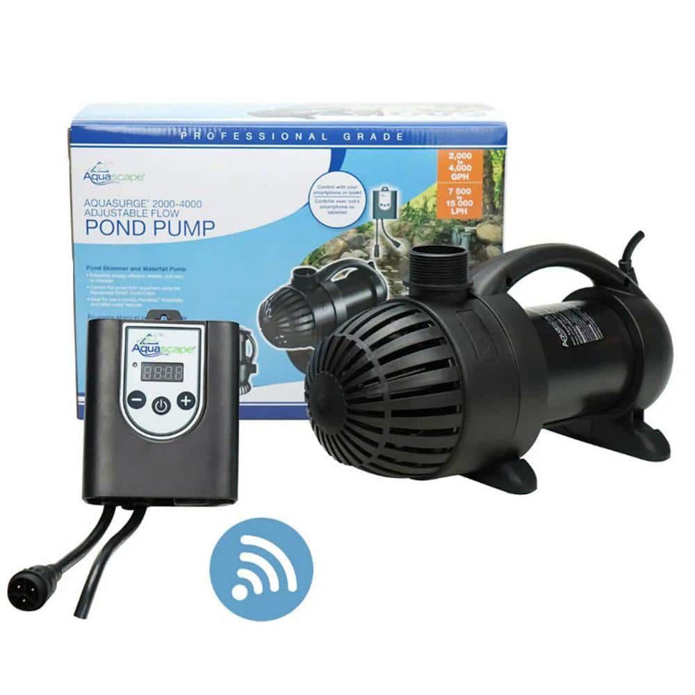 Adjustable Surge Pond Pump Ideal for Pond Skimmers Pondless Waterfall Vaults, Trouble Free Performance, 2000-4000 GPH price history on PriceWatchPro