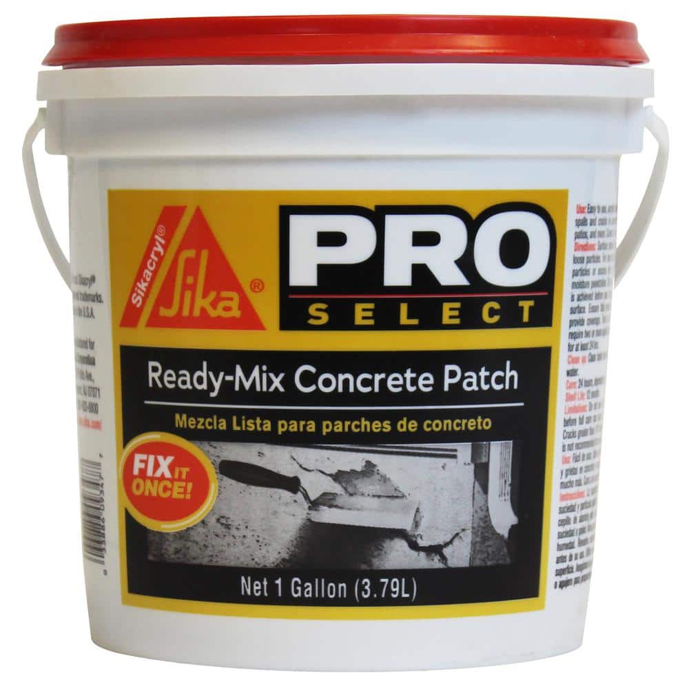 Sika 1 Gal. Ready-Mix Concrete Patch and Repair, Textured Concrete Patch, Gray -  514899