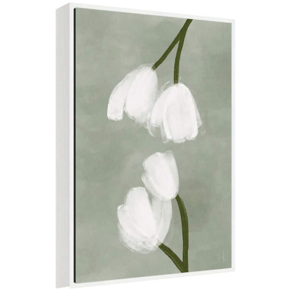 "Sylvie ""Tulips Garden"" by Gabrielly Guedes Flowers Framed Canvas Art Print 33 in. x 23 in." price history on PriceWatchPro
