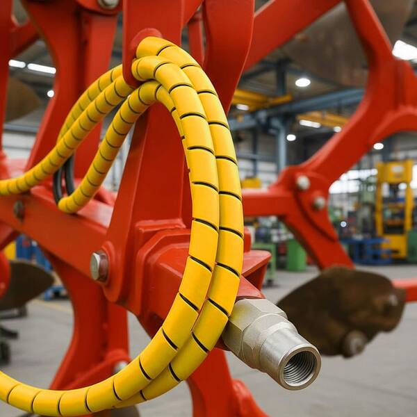 BIBIVIS 3/4 in. 25 ft. Spiral Wrap Hose Cable Protector, Yellow