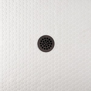 Slim White 10.23 in. x 11.81 in. Matte Porcelain Floor and Wall Mosaic Tile (0.83 sq. ft./Each)