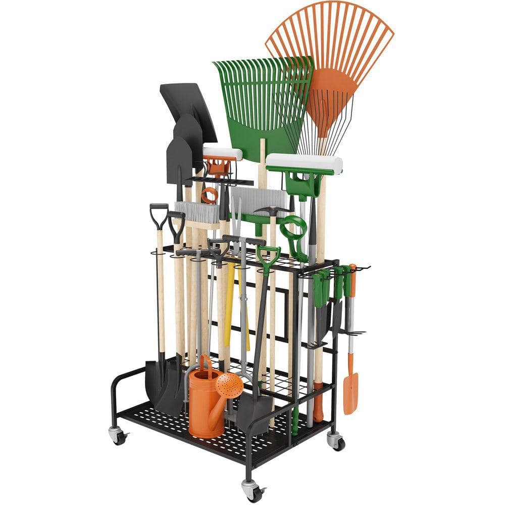 Sttoraboks 3-Tier Garden Tool Organizer with Wheels for Garage