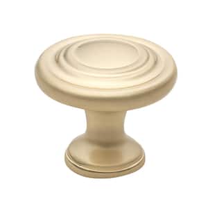 1-1/4 in. Champagne Gold Finish Classic Round Ring Cabinet Knob (10-Pack)