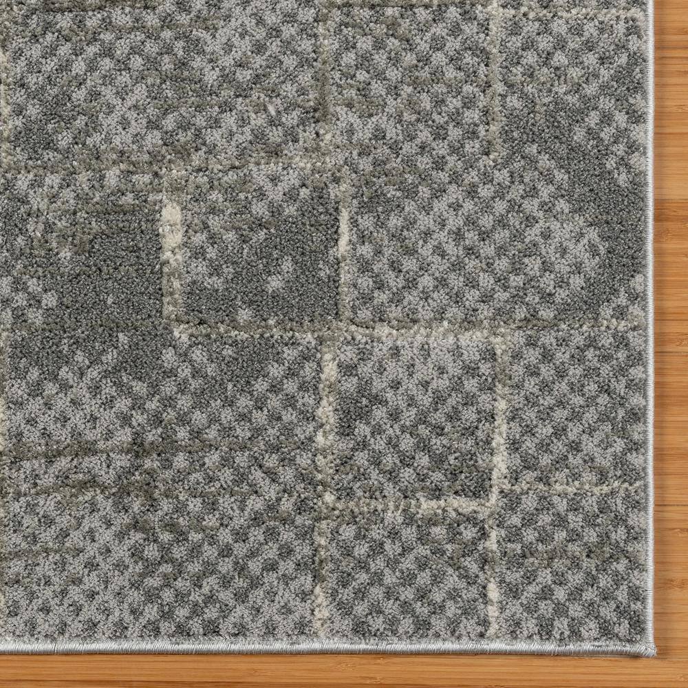 Trevi Zalo 8' x 10' Gray Abstract Shag Area Rug