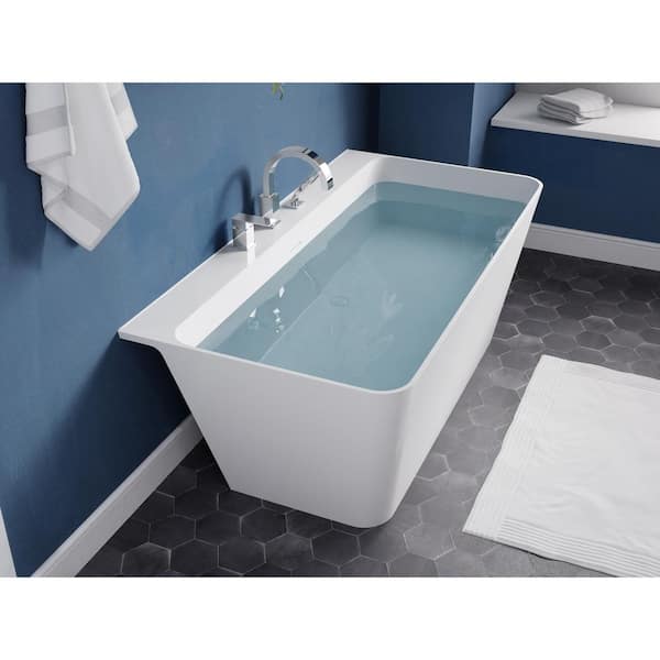 ANZZI Vault Series 59 in. x 30 in. Flat Bottom Acrylic