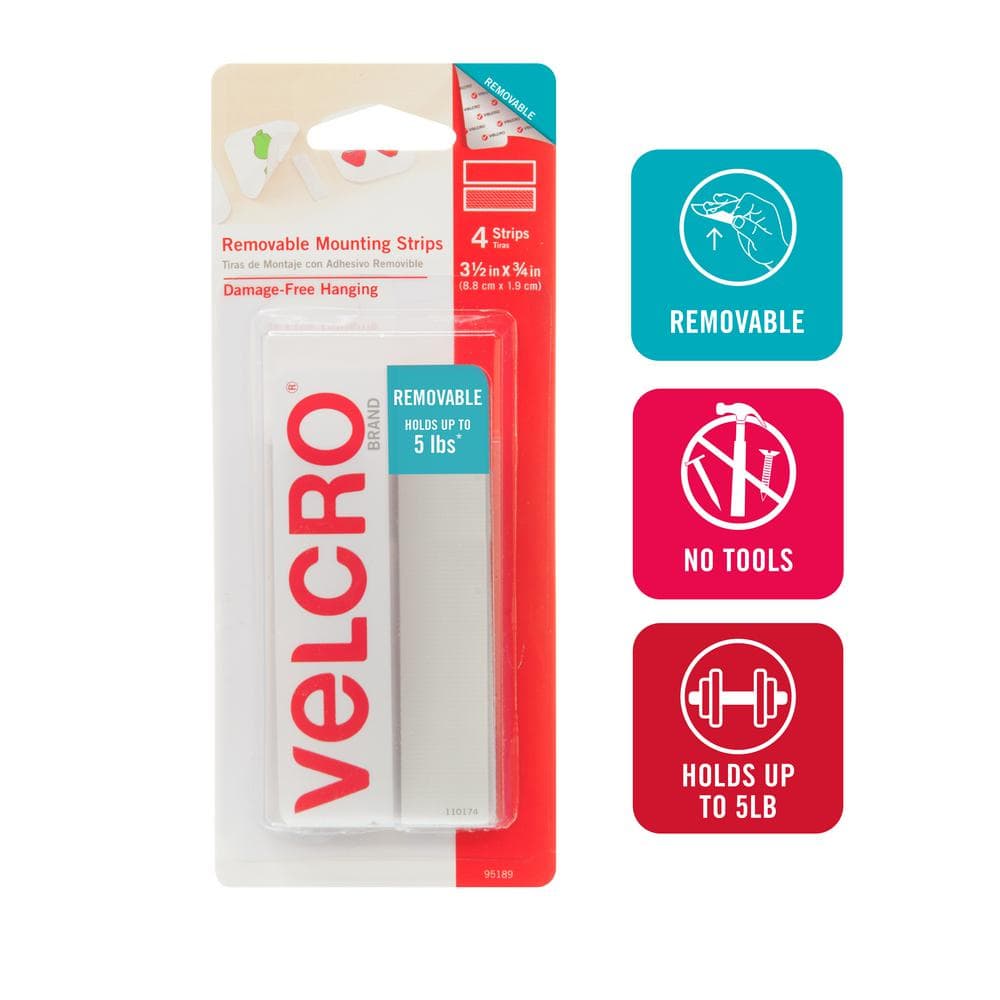 Velcro(r) Brand Fasteners VELCRO Brand - Thin Clear Fasteners, 3/4 Dots  Circles, 200 Count, Clear