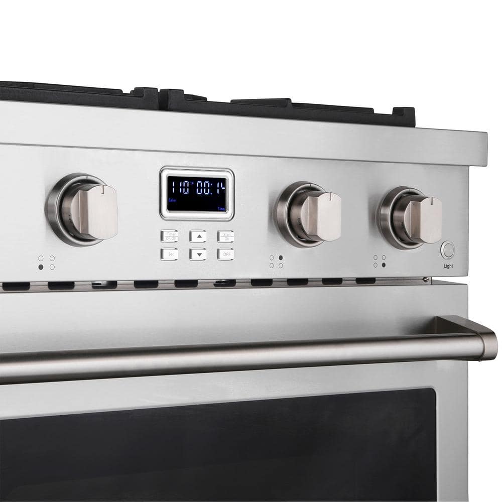 30'' Stainless Steel Freestanding Gas Range with Convection Oven
