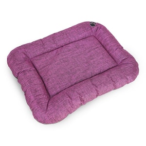 Purple Waterproof Dog Pillow for Medium Dogs - Tear-Resistant Washable Dog Bed